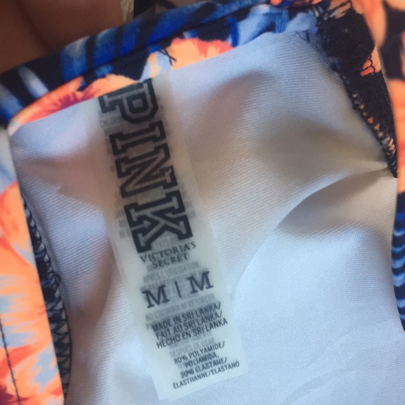 Victoria Secret PINK blue bikini top size medium - Picture 3 of 6